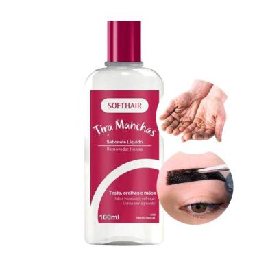 Imagem de Tira Manchas de Henna da Pele Removedor Sabonete Líquido Suaveness Sof