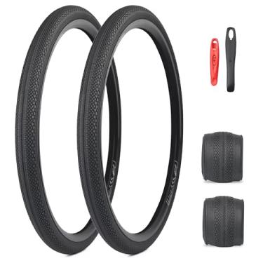 Imagem de MEGHNA Pneu de bicicleta 700C cascalho dobrável 700 x 40C para corrida de estrada antiderrapante 40-622 mm pneu de substituição para bicicleta de estrada, engrenagem fixa, bicicleta híbrida, bicicleta