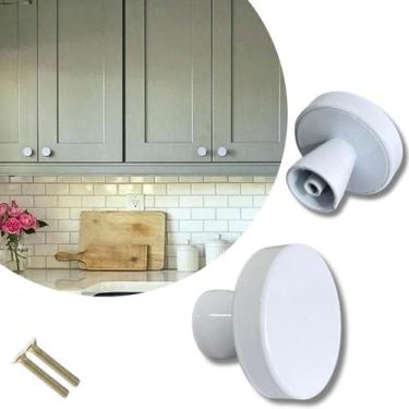 Imagem de Kit 4 Puxador de Gavetas, Portas, Armários, Cozinha Redondo - Compras 