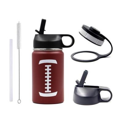 Imagem de Thermos FMYWZS 350ml em aço inoxidável isolado para futebol