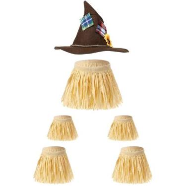 Imagem de Fantasia de espantalho SATINIOR de 6 peças para bebês e meninas