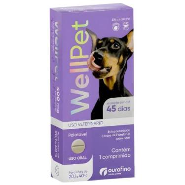 Imagem de Antipulgas e Carrapatos Wellpet 400 mg para Cães 20,1 a 40 kg 1 Compri