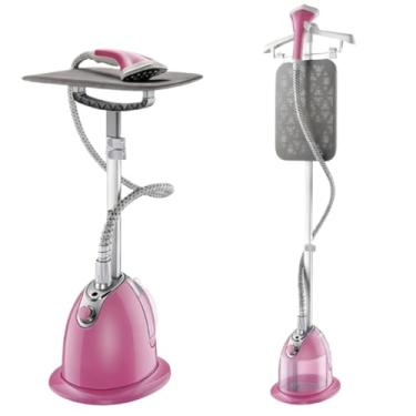 Imagem de Ferro de Passar Manual de Polo Único para Casa, Máquina de Passar Suspensa, Multiusos, Vaporizador Vertical de Roupas, Aquecimento Rápido em 20S (com Tanque de Água de 1,4L)