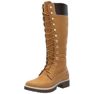 Imagem de Timberland Bota feminina impermeável premium de 15 cm, Wheat-New 2024, 7.5