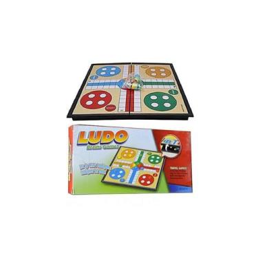 Imagem de Jogo de tabuleiro clássico educacional Magnetic Ludo 18x18 cm - Lightb
