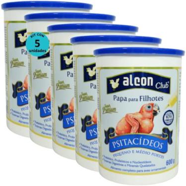 Imagem de Alcon Club Papa Para Filhotes Psitacídeos Super Premium 600g Kit Com 5