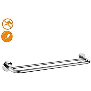 Imagem de Toalheiro, toalheiro, toalheiro sem pregos ou acessórios de toalheiro de aço inoxidável para toalheiro duplo