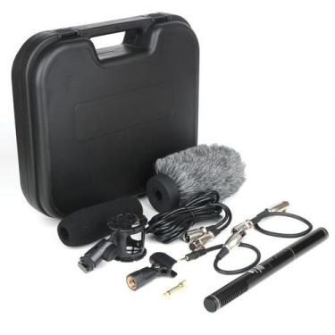 Imagem de Kit Microfone Shotgun p/Câmera DSLR,Coral,Entrevistas,c/Priscila Winds