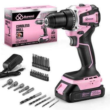Imagem de Conjunto de furadeiras sem fio AOWEI 21V de íon de lítio sem escova 2.