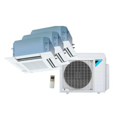 Imagem de Ar Condicionado Multi Split Cassete 4 Vias Inverter Daikin  2x9000 + 1x20000 BTU/h Quente e Frio Monofásico 3MXS24PMVM - 220 Volts