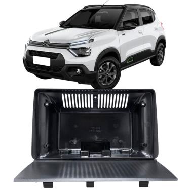 Imagem de Moldura 9 Polegadas C3 2013 à 2021 Preta Painel Central Multimidia Som