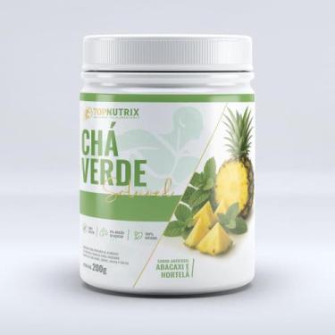 Imagem de Chá Verde Solúvel Sabor Abacaxi E Hortelã Topnutrix 200g