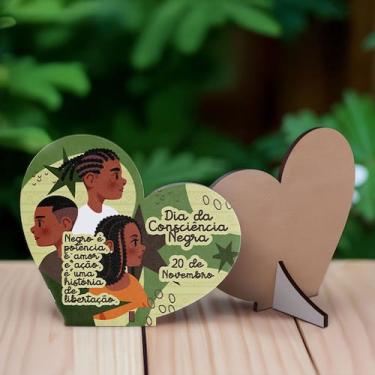 Imagem de Kit 10 Lembrancinhas MDF Dia da Consciência Negra - Deliparts, Modelo 