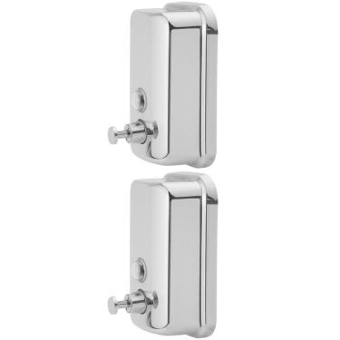 Imagem de 2 Saboneteiras Dispenser 800Ml Sabonete Líquido Álcool Inox