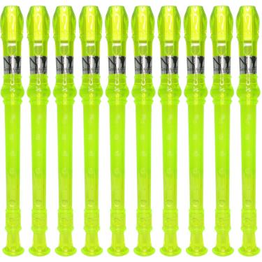 Imagem de Kit 50 Flautas Doce Germânica Verde Translucida FL 20G G NY