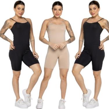 Imagem de KIT 3 Macaquinho Anágua Segunda Pele Confortavel WLS Modas Conforto Di