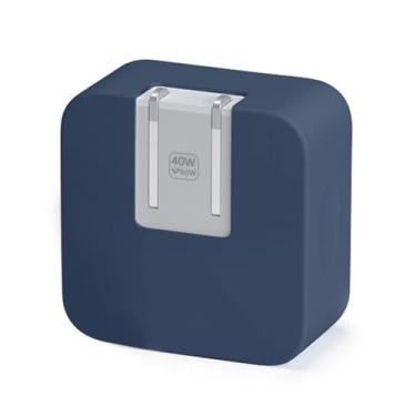 Imagem de Capa protetora de silicone macio dinâmico de 40 W (até 60 W) para iPhone 17/16 Pro/Max, capa de adaptador de energia dinâmica de 40 W para MacBook Air 13 13,6 15 polegadas M4 M3 M2 M1 versão 2025-2018