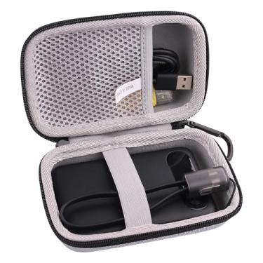 Imagem de JINMEI Estojo rígido de EVA compatível com Anker Power Bank, carregador portátil de 10.000 mAh (10.000 mAh, 22,5 W), caixa de armazenamento (cinza)