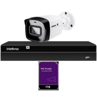 Imagem de Kit 1 Câmera IP Vipc 1230B Intelbras NVD 1404P HD 1TB Purple
