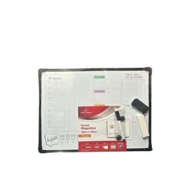 Imagem de Lousa Magnética Quadro Planejamento Semanal 40x30cm Organização Imã Ca