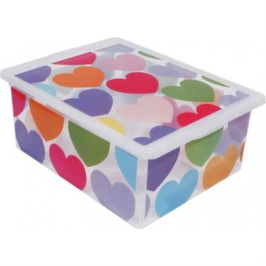 Imagem de Caixa Organizadora 17 Litros Coração - Or17l-04 - São Bernardo Caixa Org. Container 17l Coracao S.berna Or17l-04
