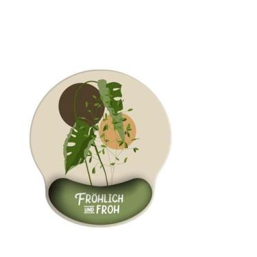 Imagem de Mouse pad com apoio de pulso de silicone 250x220x23mm verde - yiweisai