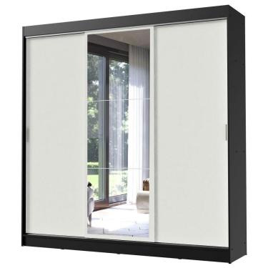 Imagem de Guarda Roupa Casal 3 Portas Correr e Espelho Istambul Madesa