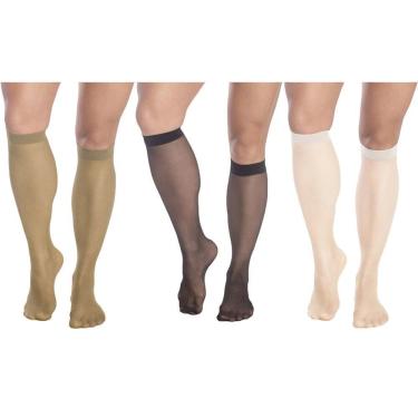 Imagem de Kit 3 Meias 3/4 Selene Fio 15 Feminina