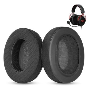 Imagem de Almofadas auriculares de tecido respirável para HyperX Cloud 1/2/3/Pro/Core, Alpha/Alpha S/Alpha Pro, Stinger/Stinger S, Flight/Flight S, CloudX Stinger/Stinger Core/Flight Headset Ear Cushions