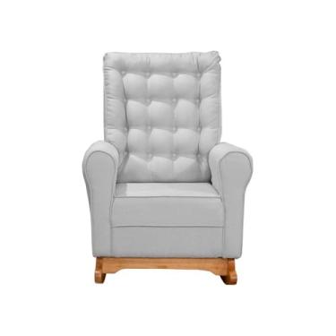 Imagem de Poltrona para Amamentação Paris Linho Ds Home (Linho Cinza)