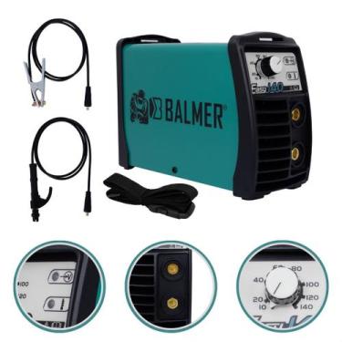 Imagem de Mini Máquina Inversora de Solda Elétrica 140A Mma Eletrodo Balmer Easy
