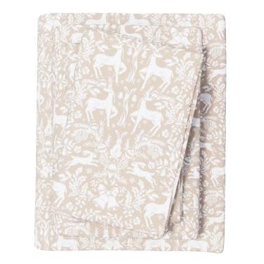 Imagem de Great Bay Home Jogo de cama queen de flanela natalino - 100% algodão turco, escovado, lençol de inverno - ultramacio, aconchegante, conjunto de cama de 4 peças (reflexos)