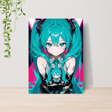 Imagem de Genérico, Quadro Miku Vocaloid A4 | Placa MDF 008