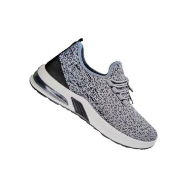 Imagem de Tênis de corrida genéricos Soft Grey/Black para homens - Lightbek Offi