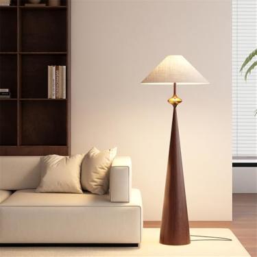 Imagem de Luminária de chão contemporânea de luxo, estilo retrô, para sala de estar, quarto, escritório, casa de campo, hotel ou residências. Design moderno e criativo com LED (Estilo 23).