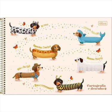 Imagem de Caderno de desenho Tilibra brownie the dog 80 folhas