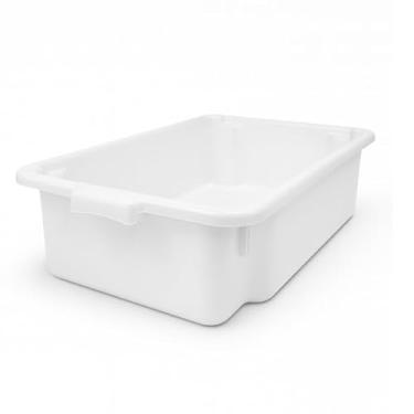 Imagem de Caixa plástica organizadora ou caixa de massa resistente 40 L ou caixa de areia(Branco)