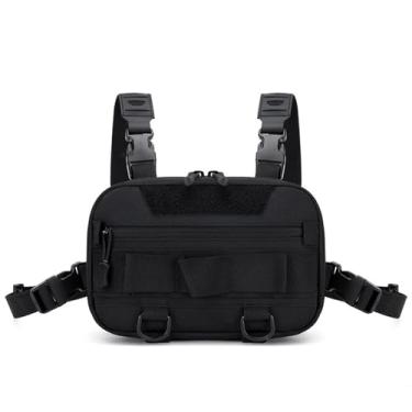 Imagem de Mochila pequena para caminhada, mochila masculina de grande capacidade para equipamento de pesca, pacote de peito para homens, mochila de viagem pronta para pesca com suporte para vara