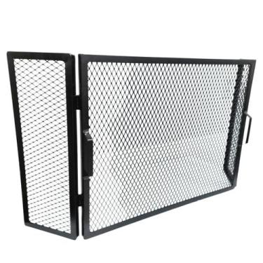 Imagem de Tela Articulada Grade De Proteção Para Lareira 19+67+19x53 - INOX LAUR