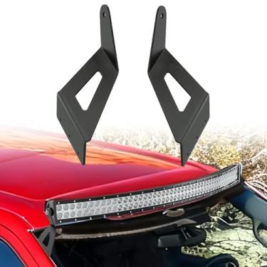 Imagem de Nilight Suporte de barra de luz LED curvo de 137 cm para montagem de suportes de cabine de teto para para-brisas superiores compatíveis com Ford F250 F350 F450 Super Duty 1999-2016