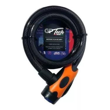 Imagem de Trava Moto Cadeado Antifurto Gp Tech Cabo Aço 12x1.20m - GPTECH