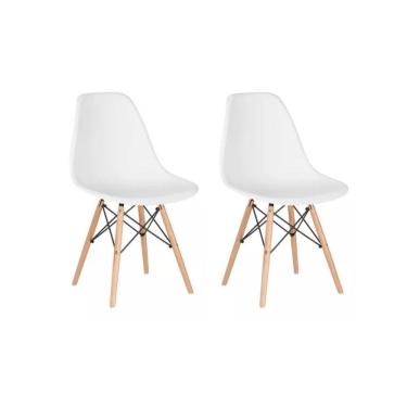 Imagem de Conjunto 2 Cadeiras Eames Eiffel Dkr Movescan Branca