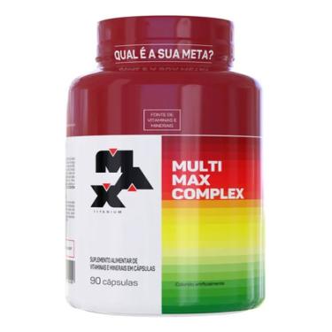 Imagem de Multimax Complex Polivitaminico Com 90 Cápsulas Max Titanium