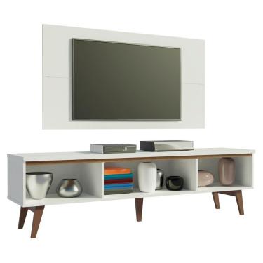 Imagem de Rack e Painel para TV até 55" Reims Branco Madesa