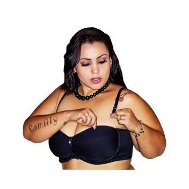 Imagem de Sutiã sem alça Reforçado - Moda Intima, Preto, 54