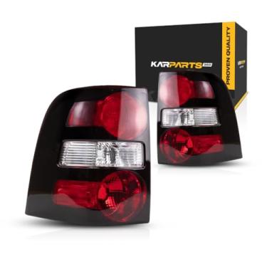 Imagem de Para Ford Explorer 2006 07 08 09 2010 Luz Traseira Lado do Motorista e do Passageiro | Par | Halogênio | Lente Transparente e Vermelha | Substituição para FO2818140, FO2819140 | 6L2Z13405CA,