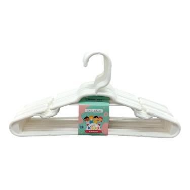 Imagem de 2X Kit 15 Unidades Cabides Infantis Roupa Infantil Bebê Cor