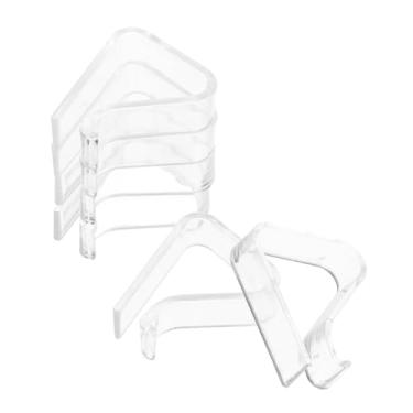 Imagem de Cabilock 6 peças de clipes transparentes de toalha de mesa antiderrapantes para casa, cozinha, jantar e piqueniques ao ar livre, fácil de usar, clipes de fixação para toalha de mesa