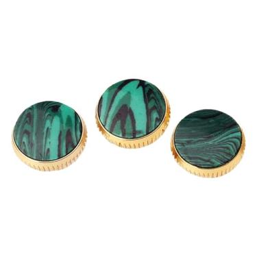 Imagem de oshhni 3x Tampas de Válvulas de Trompete, Protetores de Chaves de Trompete, Reparo de Instrumentos Musicais em Cobre, Acessório para Instrumentos Musicais, Malaquita