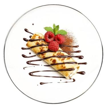 Imagem de Prato para sobremesa Legacy Silver em porcelana D19,2cm branco